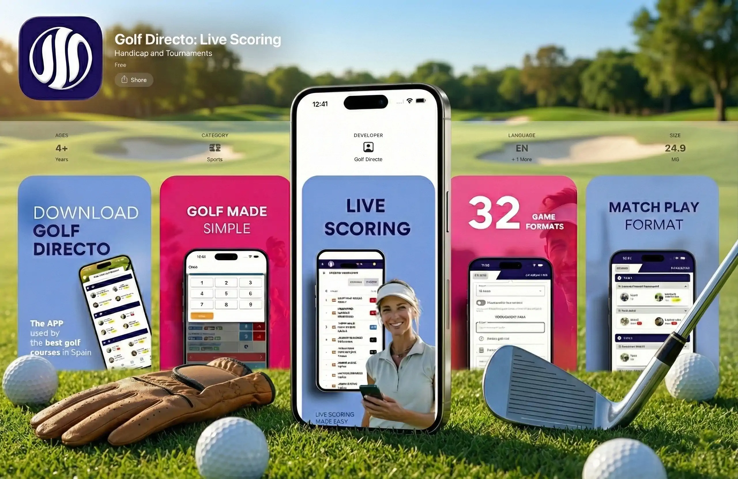 Screenshot of Golf Directo Live Scoring